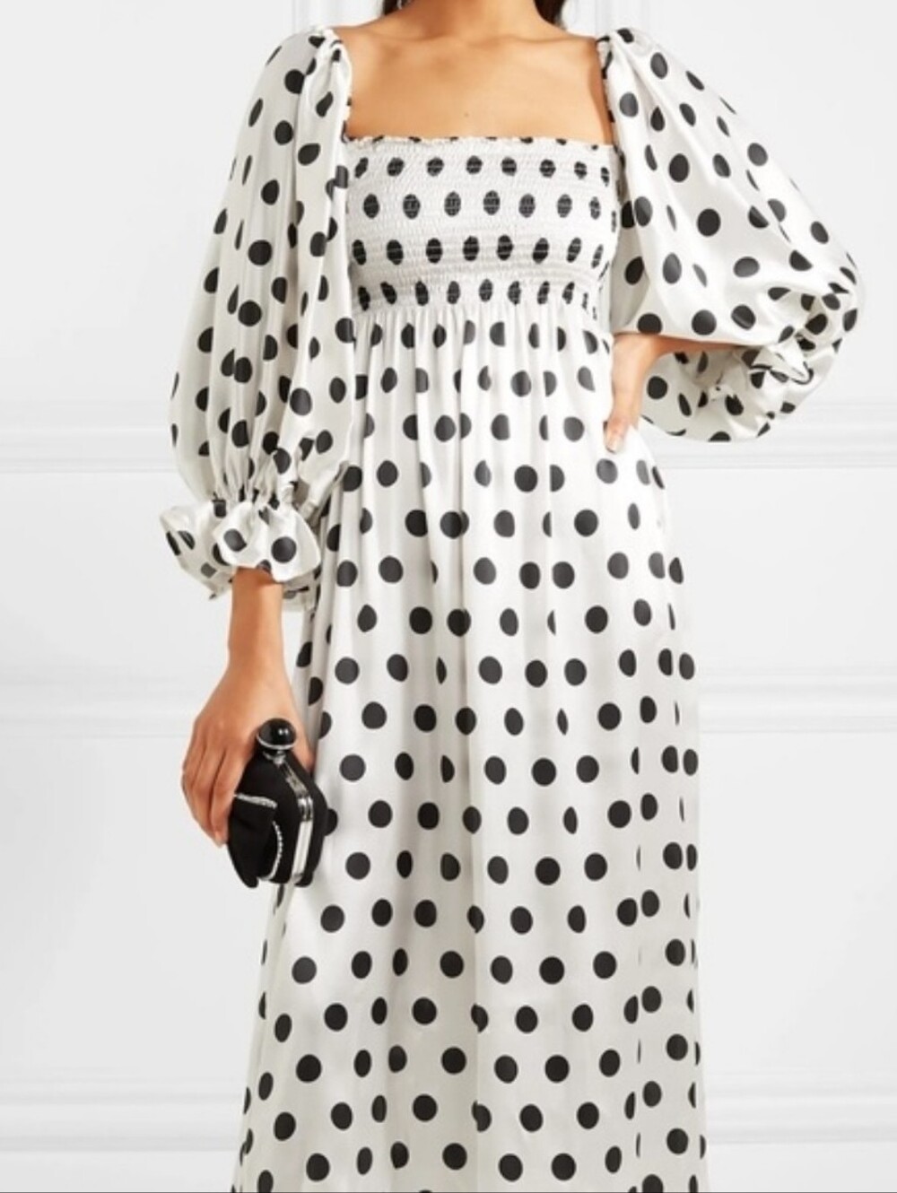 Sleeper 100% silk atlanta midi dress, xsmall